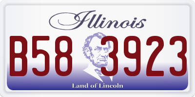 IL license plate B583923