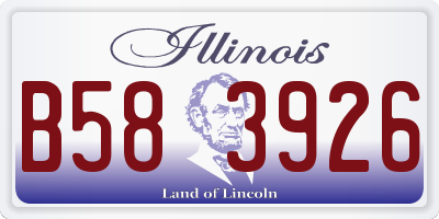 IL license plate B583926
