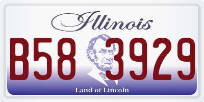 IL license plate B583929