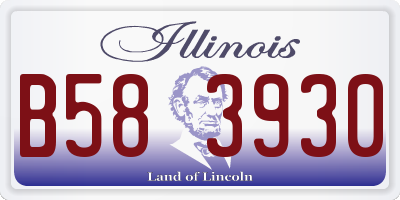IL license plate B583930