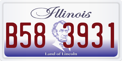 IL license plate B583931