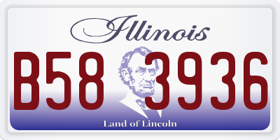 IL license plate B583936