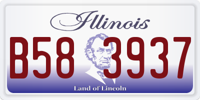 IL license plate B583937