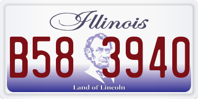 IL license plate B583940