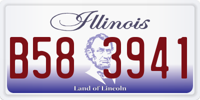 IL license plate B583941