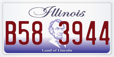 IL license plate B583944