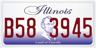 IL license plate B583945