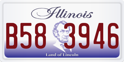 IL license plate B583946