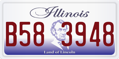 IL license plate B583948