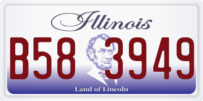 IL license plate B583949
