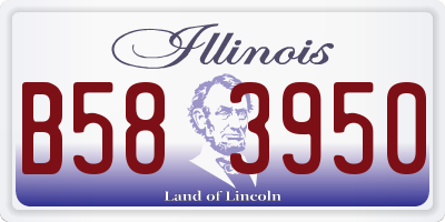 IL license plate B583950