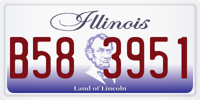 IL license plate B583951