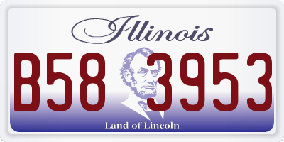 IL license plate B583953
