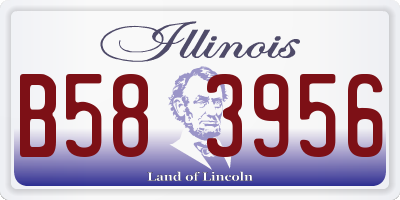 IL license plate B583956