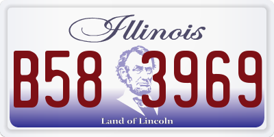IL license plate B583969