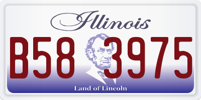 IL license plate B583975