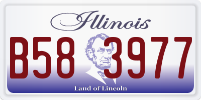 IL license plate B583977