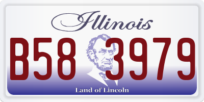 IL license plate B583979