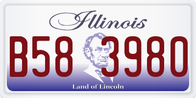 IL license plate B583980