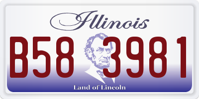 IL license plate B583981