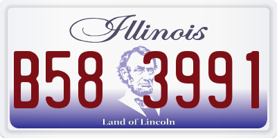 IL license plate B583991