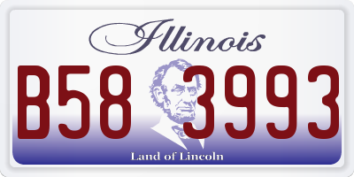 IL license plate B583993