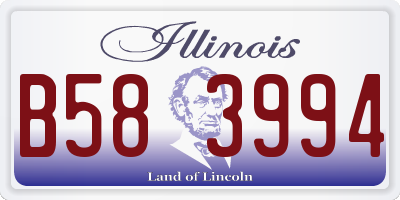 IL license plate B583994