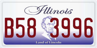 IL license plate B583996
