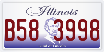 IL license plate B583998
