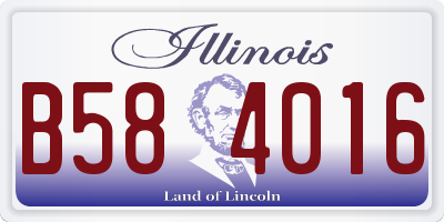 IL license plate B584016