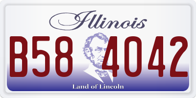 IL license plate B584042