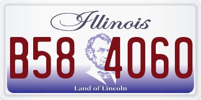 IL license plate B584060