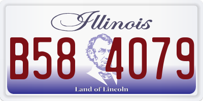 IL license plate B584079