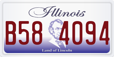 IL license plate B584094