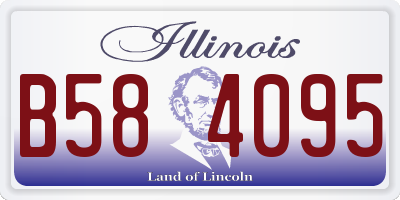 IL license plate B584095