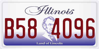 IL license plate B584096