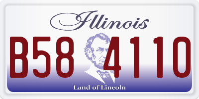 IL license plate B584110