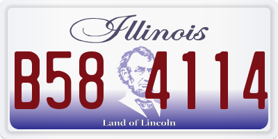 IL license plate B584114