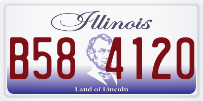 IL license plate B584120