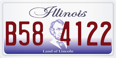 IL license plate B584122