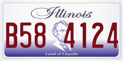 IL license plate B584124