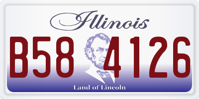 IL license plate B584126