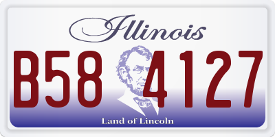 IL license plate B584127