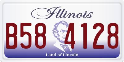 IL license plate B584128