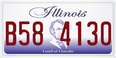 IL license plate B584130