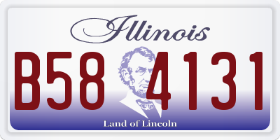 IL license plate B584131