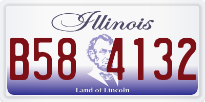 IL license plate B584132