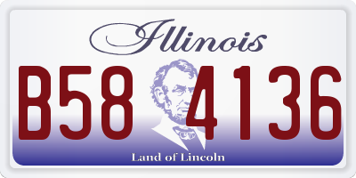 IL license plate B584136