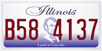 IL license plate B584137