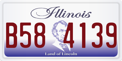 IL license plate B584139